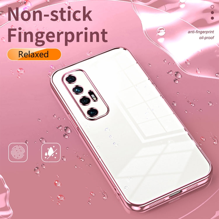 Transparent Plating Fine Hole Phone Case, For Xiaomi Mi 10S, For Xiaomi Mi 11 Lite 4G / 5G, For Xiaomi Mi 11 Ultra, For Xiaomi Mi 11 Pro, For Xiaomi Mi 11, For Xiaomi Mi 10 Lite 5G