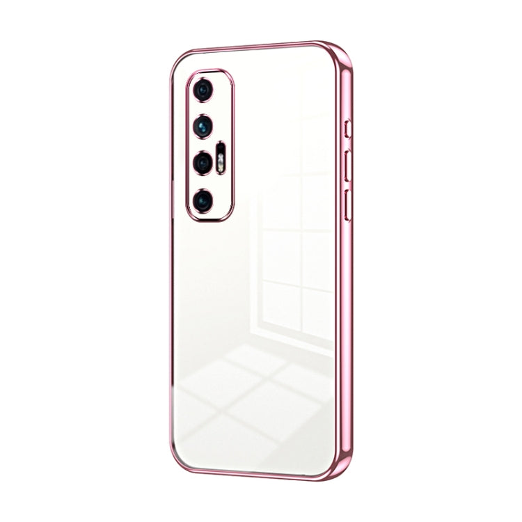 Transparent Plating Fine Hole Phone Case, For Xiaomi Mi 10S, For Xiaomi Mi 11 Lite 4G / 5G, For Xiaomi Mi 11 Ultra, For Xiaomi Mi 11 Pro, For Xiaomi Mi 11, For Xiaomi Mi 10 Lite 5G
