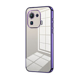 Transparent Plating Fine Hole Phone Case, For Xiaomi Mi 10S, For Xiaomi Mi 11 Lite 4G / 5G, For Xiaomi Mi 11 Ultra, For Xiaomi Mi 11 Pro, For Xiaomi Mi 11, For Xiaomi Mi 10 Lite 5G