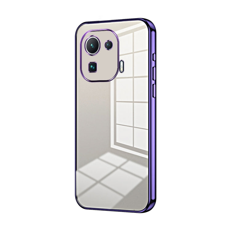 Transparent Plating Fine Hole Phone Case, For Xiaomi Mi 10S, For Xiaomi Mi 11 Lite 4G / 5G, For Xiaomi Mi 11 Ultra, For Xiaomi Mi 11 Pro, For Xiaomi Mi 11, For Xiaomi Mi 10 Lite 5G