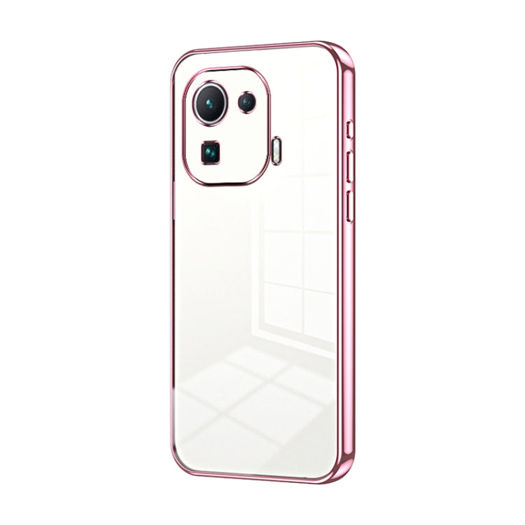 Transparent Plating Fine Hole Phone Case, For Xiaomi Mi 10S, For Xiaomi Mi 11 Lite 4G / 5G, For Xiaomi Mi 11 Ultra, For Xiaomi Mi 11 Pro, For Xiaomi Mi 11, For Xiaomi Mi 10 Lite 5G