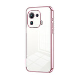 Transparent Plating Fine Hole Phone Case, For Xiaomi Mi 10S, For Xiaomi Mi 11 Lite 4G / 5G, For Xiaomi Mi 11 Ultra, For Xiaomi Mi 11 Pro, For Xiaomi Mi 11, For Xiaomi Mi 10 Lite 5G