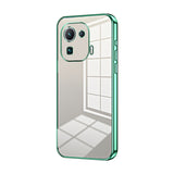 Transparent Plating Fine Hole Phone Case, For Xiaomi Mi 10S, For Xiaomi Mi 11 Lite 4G / 5G, For Xiaomi Mi 11 Ultra, For Xiaomi Mi 11 Pro, For Xiaomi Mi 11, For Xiaomi Mi 10 Lite 5G