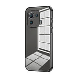Transparent Plating Fine Hole Phone Case, For Xiaomi Mi 10S, For Xiaomi Mi 11 Lite 4G / 5G, For Xiaomi Mi 11 Ultra, For Xiaomi Mi 11 Pro, For Xiaomi Mi 11, For Xiaomi Mi 10 Lite 5G