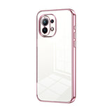 Transparent Plating Fine Hole Phone Case, For Xiaomi Mi 10S, For Xiaomi Mi 11 Lite 4G / 5G, For Xiaomi Mi 11 Ultra, For Xiaomi Mi 11 Pro, For Xiaomi Mi 11, For Xiaomi Mi 10 Lite 5G