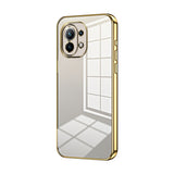 Transparent Plating Fine Hole Phone Case, For Xiaomi Mi 10S, For Xiaomi Mi 11 Lite 4G / 5G, For Xiaomi Mi 11 Ultra, For Xiaomi Mi 11 Pro, For Xiaomi Mi 11, For Xiaomi Mi 10 Lite 5G