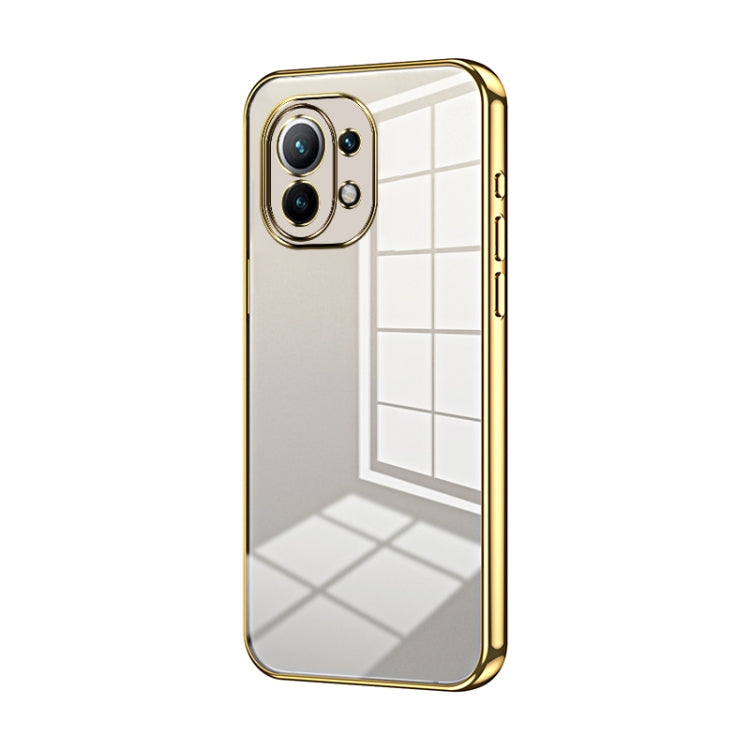Transparent Plating Fine Hole Phone Case, For Xiaomi Mi 10S, For Xiaomi Mi 11 Lite 4G / 5G, For Xiaomi Mi 11 Ultra, For Xiaomi Mi 11 Pro, For Xiaomi Mi 11, For Xiaomi Mi 10 Lite 5G