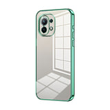 Transparent Plating Fine Hole Phone Case, For Xiaomi Mi 10S, For Xiaomi Mi 11 Lite 4G / 5G, For Xiaomi Mi 11 Ultra, For Xiaomi Mi 11 Pro, For Xiaomi Mi 11, For Xiaomi Mi 10 Lite 5G