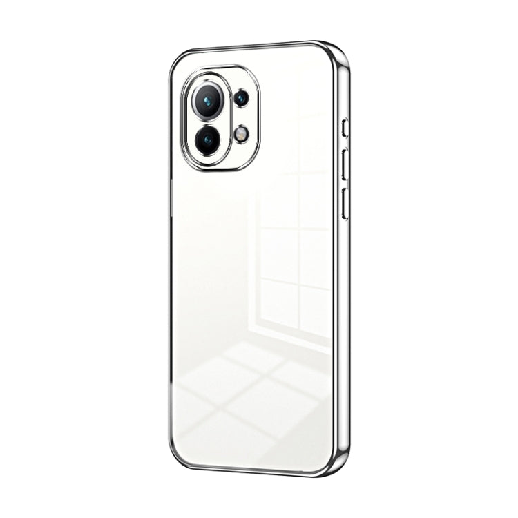 Transparent Plating Fine Hole Phone Case, For Xiaomi Mi 10S, For Xiaomi Mi 11 Lite 4G / 5G, For Xiaomi Mi 11 Ultra, For Xiaomi Mi 11 Pro, For Xiaomi Mi 11, For Xiaomi Mi 10 Lite 5G