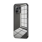 Transparent Plating Fine Hole Phone Case, For Xiaomi Mi 10S, For Xiaomi Mi 11 Lite 4G / 5G, For Xiaomi Mi 11 Ultra, For Xiaomi Mi 11 Pro, For Xiaomi Mi 11, For Xiaomi Mi 10 Lite 5G