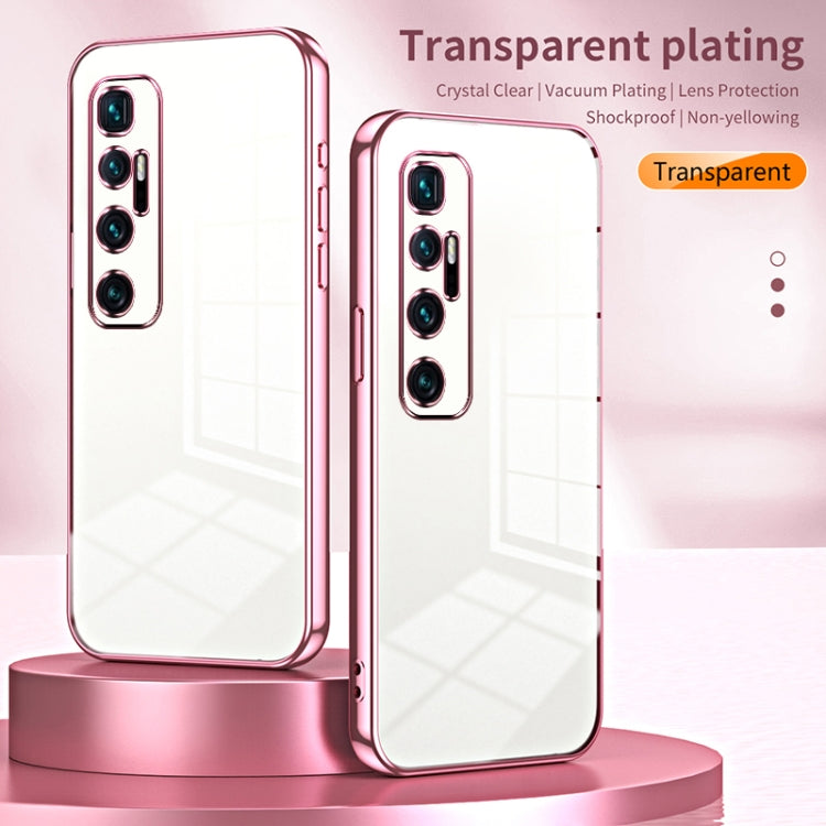 Transparent Plating Fine Hole Phone Case, For Xiaomi Mi 10 Ultra, For Xiaomi Mi 10 Pro 5G, For Xiaomi Mi 10 5G, For Xiaomi Mi CC9 Pro / Mi Note 10, For Xiaomi Mi CC9e / Mi A3, For Xiaomi Mi 9