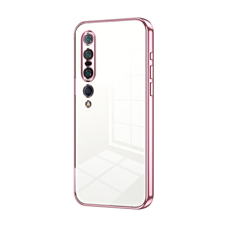 Transparent Plating Fine Hole Phone Case, For Xiaomi Mi 10 Ultra, For Xiaomi Mi 10 Pro 5G, For Xiaomi Mi 10 5G, For Xiaomi Mi CC9 Pro / Mi Note 10, For Xiaomi Mi CC9e / Mi A3, For Xiaomi Mi 9