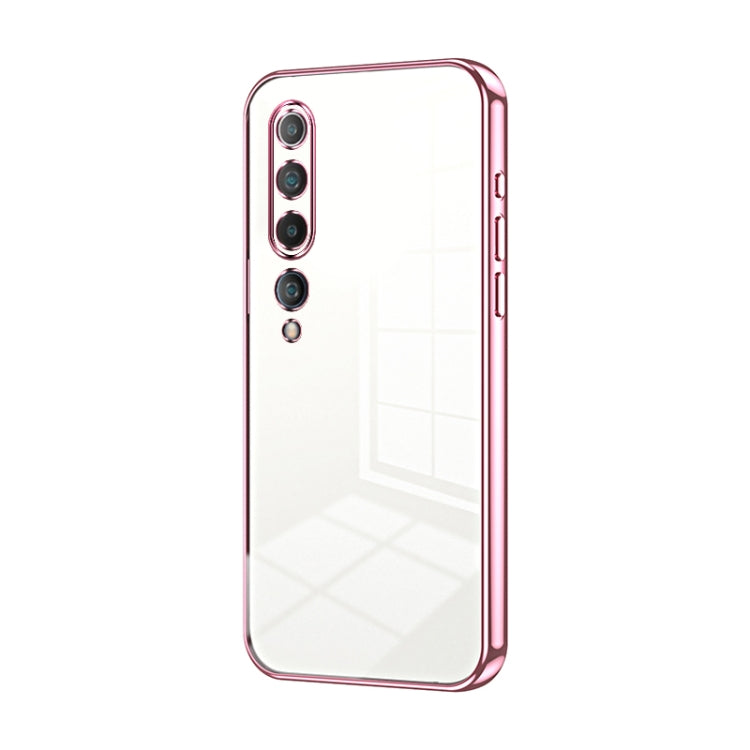 Transparent Plating Fine Hole Phone Case, For Xiaomi Mi 10 Ultra, For Xiaomi Mi 10 Pro 5G, For Xiaomi Mi 10 5G, For Xiaomi Mi CC9 Pro / Mi Note 10, For Xiaomi Mi CC9e / Mi A3, For Xiaomi Mi 9