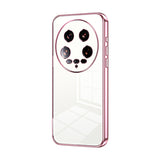 Transparent Plating Fine Hole Phone Case, For Xiaomi 14T, For Xiaomi 14 Ultra, For Xiaomi 14 Pro, For Xiaomi 14, For Xiaomi 13 Ultra, For Xiaomi Civi 3