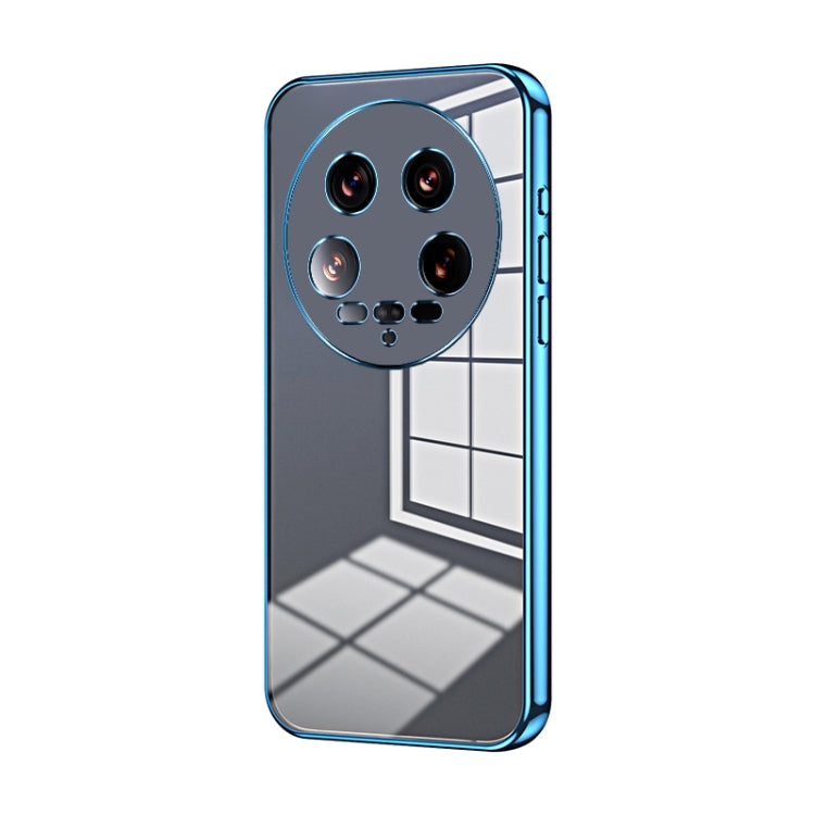 Transparent Plating Fine Hole Phone Case, For Xiaomi 14T, For Xiaomi 14 Ultra, For Xiaomi 14 Pro, For Xiaomi 14, For Xiaomi 13 Ultra, For Xiaomi Civi 3