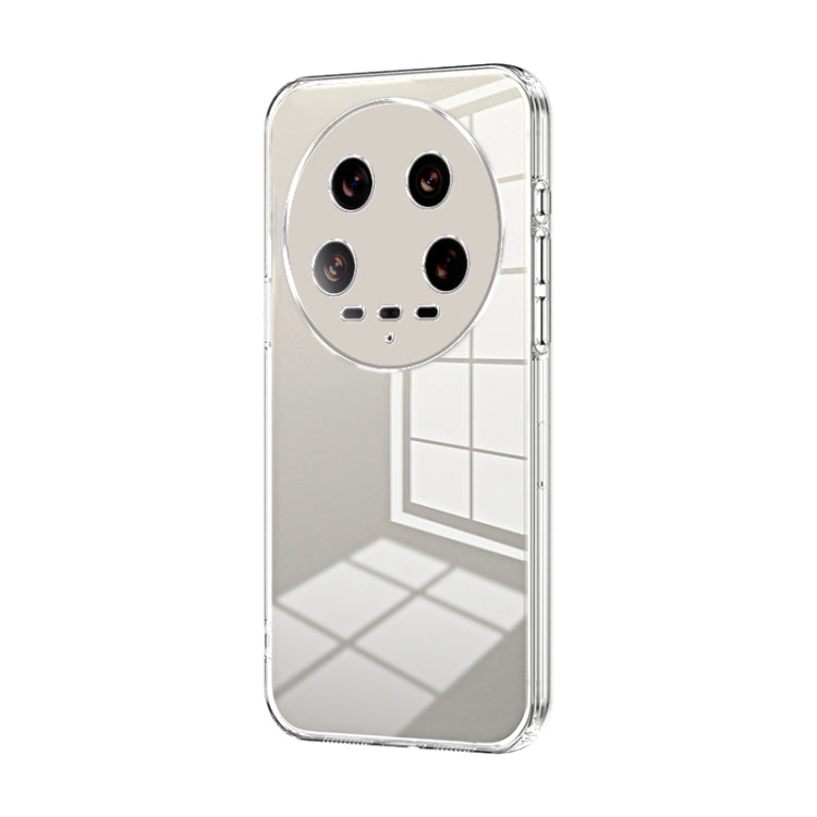 Transparent Plating Fine Hole Phone Case, For Xiaomi 14T, For Xiaomi 14 Ultra, For Xiaomi 14 Pro, For Xiaomi 14, For Xiaomi 13 Ultra, For Xiaomi Civi 3