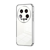 Transparent Plating Fine Hole Phone Case, For Xiaomi 14T, For Xiaomi 14 Ultra, For Xiaomi 14 Pro, For Xiaomi 14, For Xiaomi 13 Ultra, For Xiaomi Civi 3