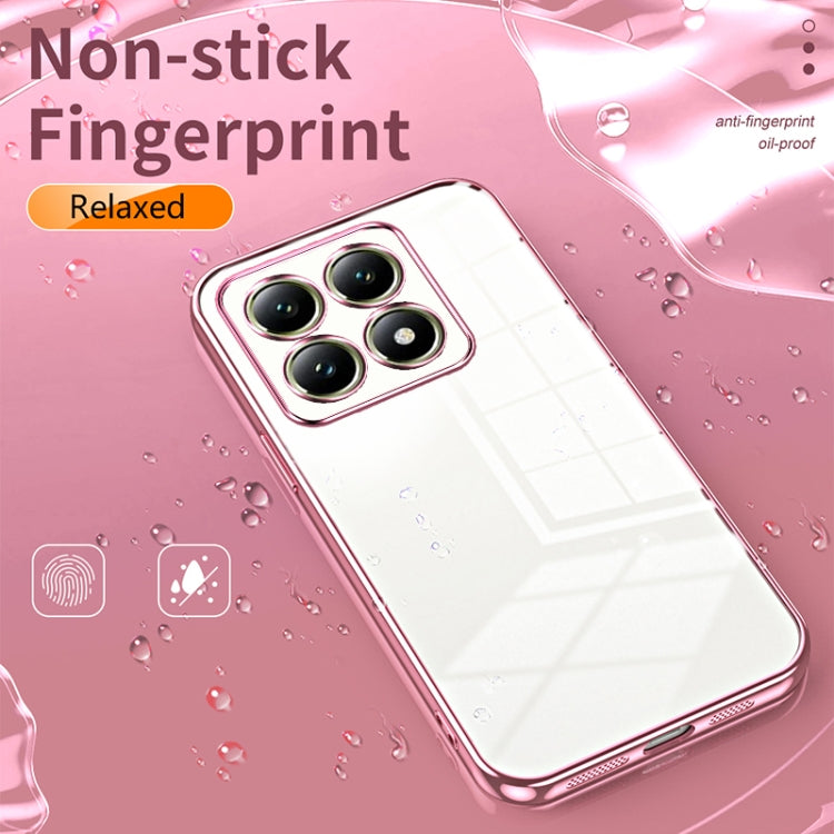Transparent Plating Fine Hole Phone Case, For Xiaomi 14T, For Xiaomi 14 Ultra, For Xiaomi 14 Pro, For Xiaomi 14, For Xiaomi 13 Ultra, For Xiaomi Civi 3