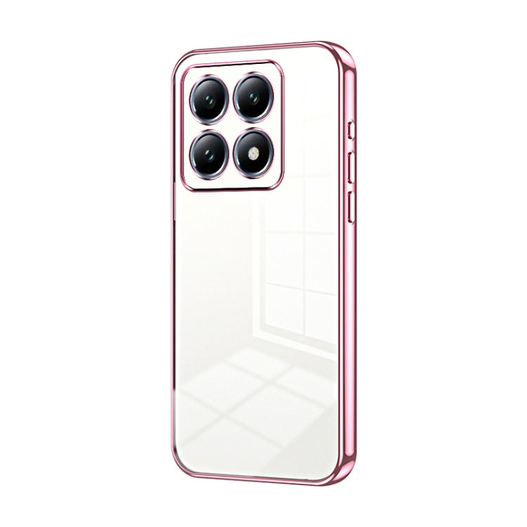Transparent Plating Fine Hole Phone Case, For Xiaomi Civi 5 Pro, For Xiaomi 15 Ultra, For Xiaomi Poco M7 Pro 5G, For Xiaomi 15 Pro, For Xiaomi 15, For Xiaomi 14T Pro