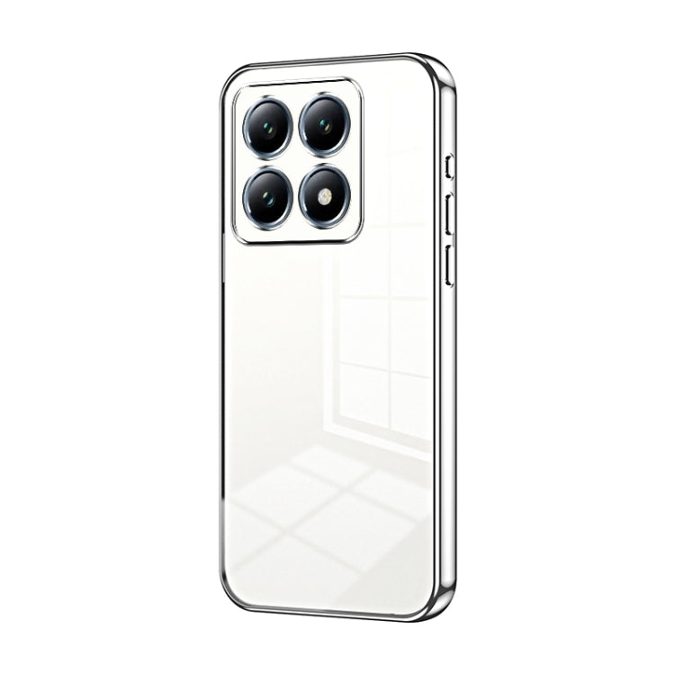 Transparent Plating Fine Hole Phone Case, For Xiaomi Civi 5 Pro, For Xiaomi 15 Ultra, For Xiaomi Poco M7 Pro 5G, For Xiaomi 15 Pro, For Xiaomi 15, For Xiaomi 14T Pro