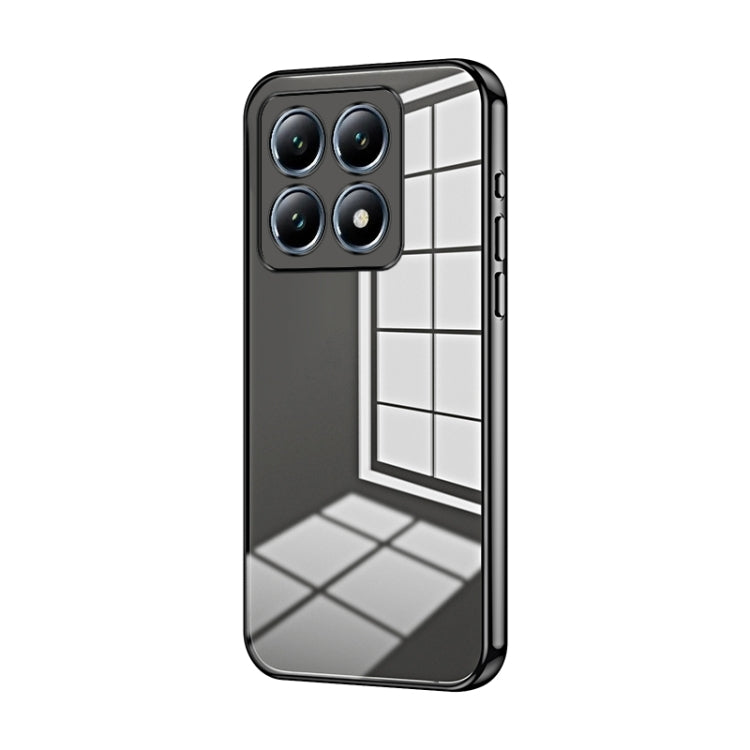 Transparent Plating Fine Hole Phone Case, For Xiaomi Civi 5 Pro, For Xiaomi 15 Ultra, For Xiaomi Poco M7 Pro 5G, For Xiaomi 15 Pro, For Xiaomi 15, For Xiaomi 14T Pro