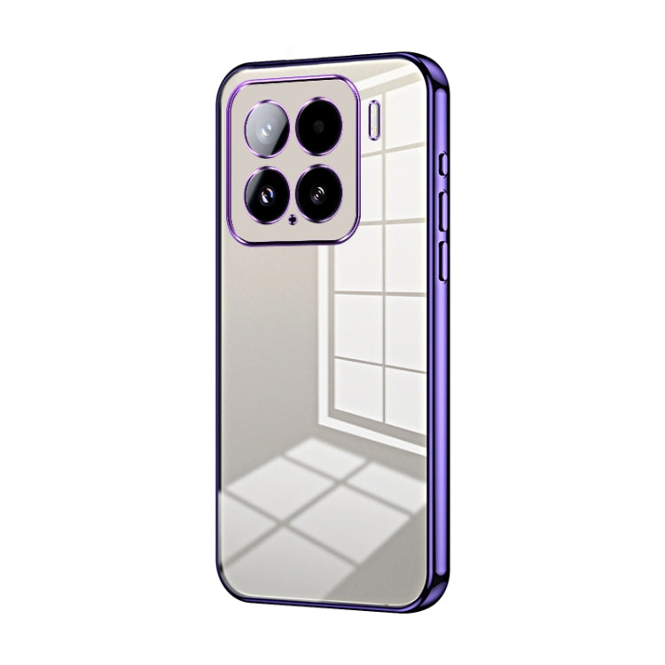Transparent Plating Fine Hole Phone Case, For Xiaomi Civi 5 Pro, For Xiaomi 15 Ultra, For Xiaomi Poco M7 Pro 5G, For Xiaomi 15 Pro, For Xiaomi 15, For Xiaomi 14T Pro
