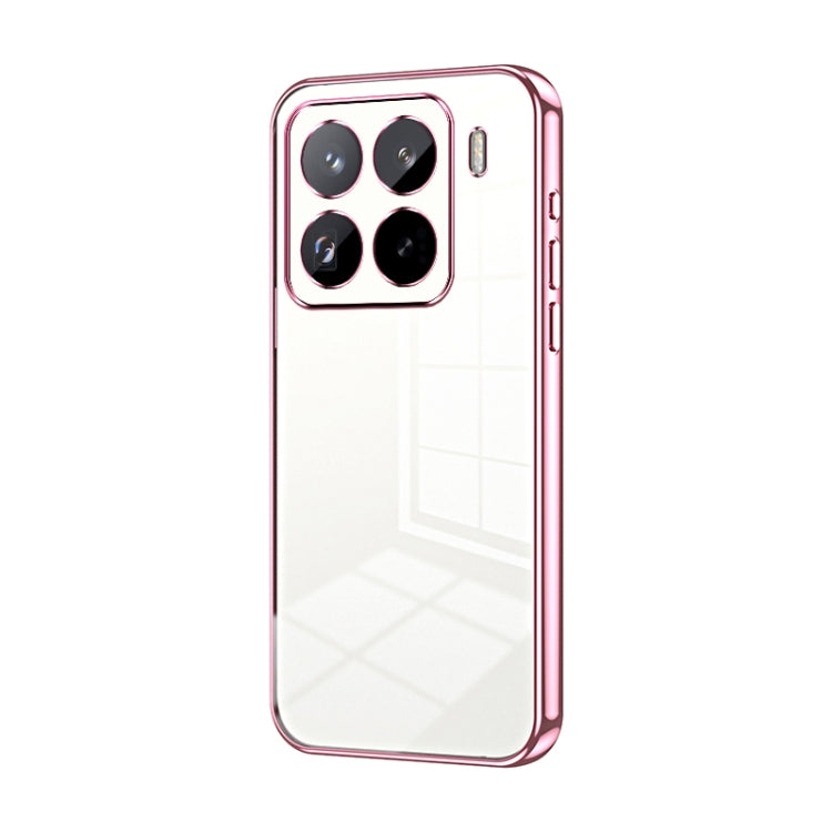 Transparent Plating Fine Hole Phone Case, For Xiaomi Civi 5 Pro, For Xiaomi 15 Ultra, For Xiaomi Poco M7 Pro 5G, For Xiaomi 15 Pro, For Xiaomi 15, For Xiaomi 14T Pro