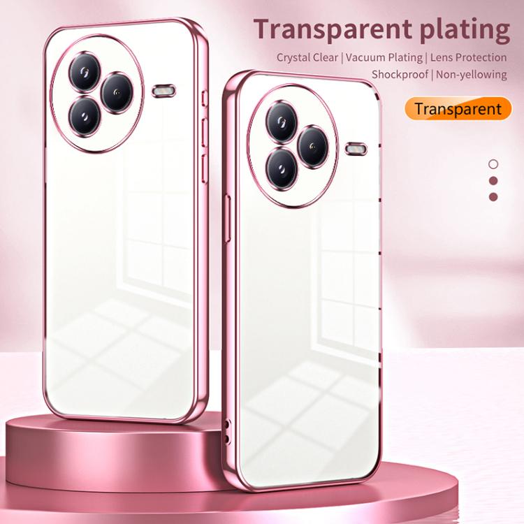 Transparent Plating Fine Hole Phone Case, For Xiaomi Civi 5 Pro, For Xiaomi 15 Ultra, For Xiaomi Poco M7 Pro 5G, For Xiaomi 15 Pro, For Xiaomi 15, For Xiaomi 14T Pro