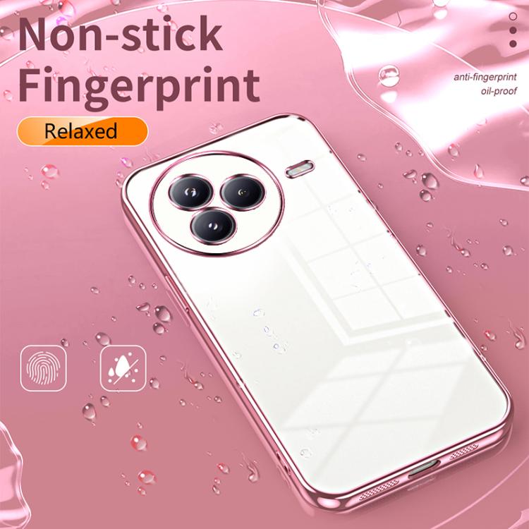 Transparent Plating Fine Hole Phone Case, For Xiaomi Civi 5 Pro, For Xiaomi 15 Ultra, For Xiaomi Poco M7 Pro 5G, For Xiaomi 15 Pro, For Xiaomi 15, For Xiaomi 14T Pro