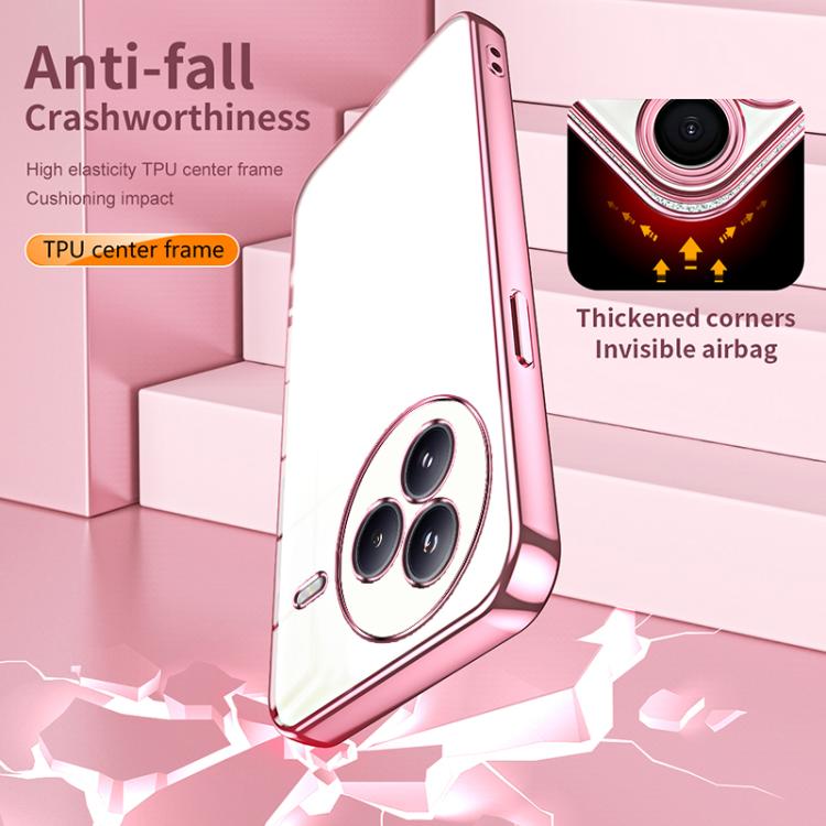 Transparent Plating Fine Hole Phone Case, For Xiaomi Civi 5 Pro, For Xiaomi 15 Ultra, For Xiaomi Poco M7 Pro 5G, For Xiaomi 15 Pro, For Xiaomi 15, For Xiaomi 14T Pro