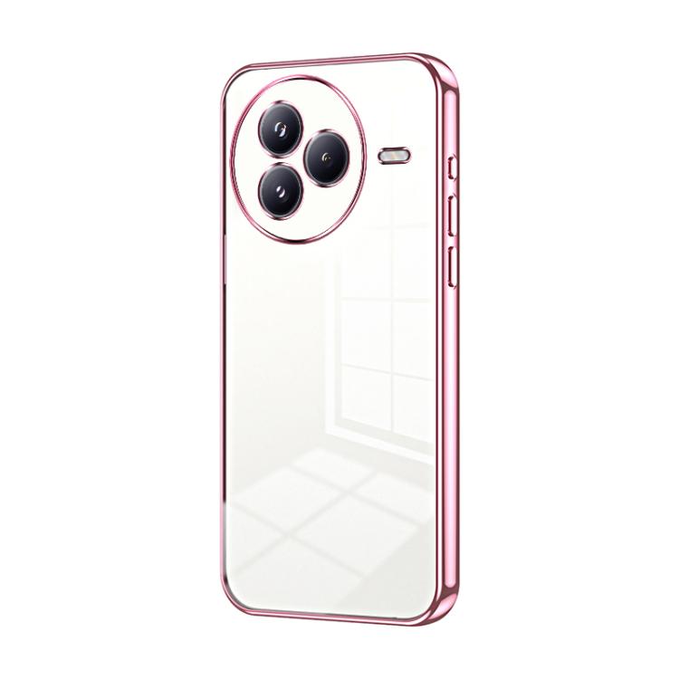 Transparent Plating Fine Hole Phone Case, For Xiaomi Civi 5 Pro, For Xiaomi 15 Ultra, For Xiaomi Poco M7 Pro 5G, For Xiaomi 15 Pro, For Xiaomi 15, For Xiaomi 14T Pro