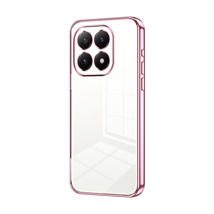 Transparent Plating Fine Hole Phone Case, For Xiaomi 17 Ultra, For Xiaomi 17 Pro Max, For Xiaomi 17 Pro, For Xiaomi 17, For Xiaomi 15T Pro, For Xiaomi 15T