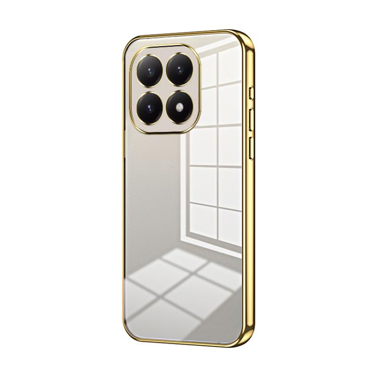 Transparent Plating Fine Hole Phone Case, For Xiaomi 17 Ultra, For Xiaomi 17 Pro Max, For Xiaomi 17 Pro, For Xiaomi 17, For Xiaomi 15T Pro, For Xiaomi 15T