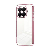 Transparent Plating Fine Hole Phone Case, For Xiaomi 17 Ultra, For Xiaomi 17 Pro Max, For Xiaomi 17 Pro, For Xiaomi 17, For Xiaomi 15T Pro, For Xiaomi 15T