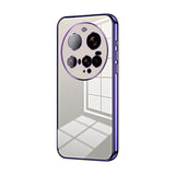 Transparent Plating Fine Hole Phone Case, For Xiaomi Civi 5 Pro, For Xiaomi 15 Ultra, For Xiaomi Poco M7 Pro 5G, For Xiaomi 15 Pro, For Xiaomi 15, For Xiaomi 14T Pro