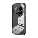 Transparent Plating Fine Hole Phone Case, For Xiaomi Civi 5 Pro, For Xiaomi 15 Ultra, For Xiaomi Poco M7 Pro 5G, For Xiaomi 15 Pro, For Xiaomi 15, For Xiaomi 14T Pro