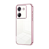 Transparent Plating Fine Hole Phone Case, For Xiaomi Civi 5 Pro, For Xiaomi 15 Ultra, For Xiaomi Poco M7 Pro 5G, For Xiaomi 15 Pro, For Xiaomi 15, For Xiaomi 14T Pro