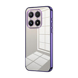 Transparent Plating Fine Hole Phone Case, For Xiaomi 17 Ultra, For Xiaomi 17 Pro Max, For Xiaomi 17 Pro, For Xiaomi 17, For Xiaomi 15T Pro, For Xiaomi 15T