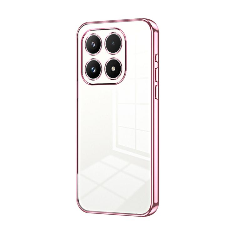 Transparent Plating Fine Hole Phone Case, For Xiaomi 17 Ultra, For Xiaomi 17 Pro Max, For Xiaomi 17 Pro, For Xiaomi 17, For Xiaomi 15T Pro, For Xiaomi 15T
