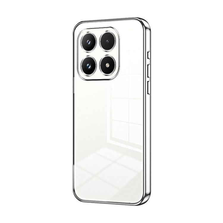 Transparent Plating Fine Hole Phone Case, For Xiaomi 17 Ultra, For Xiaomi 17 Pro Max, For Xiaomi 17 Pro, For Xiaomi 17, For Xiaomi 15T Pro, For Xiaomi 15T
