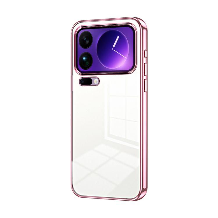 Transparent Plating Fine Hole Phone Case, For Xiaomi 17 Ultra, For Xiaomi 17 Pro Max, For Xiaomi 17 Pro, For Xiaomi 17, For Xiaomi 15T Pro, For Xiaomi 15T