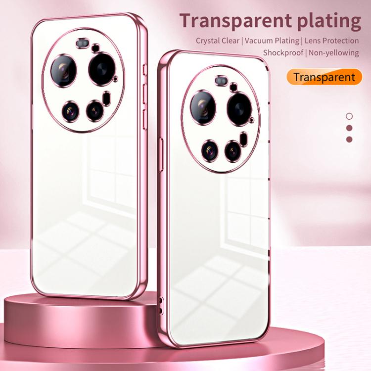 Transparent Plating Fine Hole Phone Case, For Xiaomi 17 Ultra, For Xiaomi 17 Pro Max, For Xiaomi 17 Pro, For Xiaomi 17, For Xiaomi 15T Pro, For Xiaomi 15T