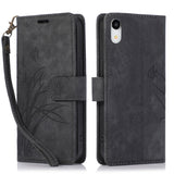Orchid Butterfly Embossed Leather Phone Case, For iPhone 11, For iPhone 11 Pro, For iPhone X / XS, For iPhone XR, For iPhone XS Max, For iPhone 7 Plus / 8 Plus
