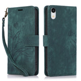 Orchid Butterfly Embossed Leather Phone Case, For iPhone 11, For iPhone 11 Pro, For iPhone X / XS, For iPhone XR, For iPhone XS Max, For iPhone 7 Plus / 8 Plus