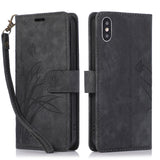 Orchid Butterfly Embossed Leather Phone Case, For iPhone 11, For iPhone 11 Pro, For iPhone X / XS, For iPhone XR, For iPhone XS Max, For iPhone 7 Plus / 8 Plus