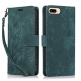 Orchid Butterfly Embossed Leather Phone Case, For iPhone 11, For iPhone 11 Pro, For iPhone X / XS, For iPhone XR, For iPhone XS Max, For iPhone 7 Plus / 8 Plus