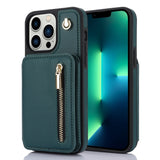 YM006 Skin Feel Zipper Card Bag Phone Case with Dual Lanyard, For iPhone 13 Pro, For iPhone 13, For iPhone 12 / 12 Pro, For iPhone 12 Pro Max, For iPhone 11 Pro Max, For iPhone 11