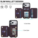 YM006 Skin Feel Zipper Card Bag Phone Case with Dual Lanyard, For iPhone 17 Pro Max, For iPhone 17 Pro, For iPhone 17, For iPhone Air, For iPhone 16 Pro Max, For iPhone 16 Pro