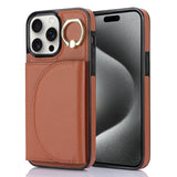 Ring Holder Card Bag Skin Feel Phone Case, For iPhone 16, For iPhone 15 Pro Max, For iPhone 15 Pro, For iPhone 15 Plus, For iPhone 15, For iPhone 14 Plus, For iPhone 14, For iPhone 14 Pro