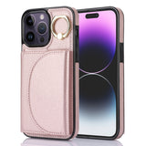 Ring Holder Card Bag Skin Feel Phone Case, For iPhone 16, For iPhone 15 Pro Max, For iPhone 15 Pro, For iPhone 15 Plus, For iPhone 15, For iPhone 14 Plus, For iPhone 14, For iPhone 14 Pro